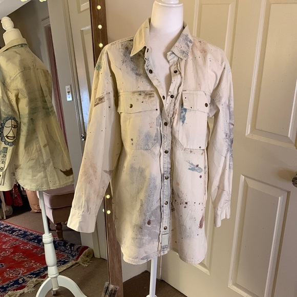 Free People Sunshine Fields Top/Oversized fit/ Sz S - Picture 6 of 16